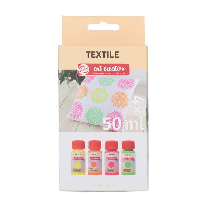 Talens Art Creation farba tekstylna neonowa 4x50ml