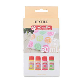 Talens Art Creation farba tekstylna neonowa 4x50ml