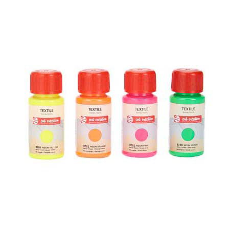 Talens Art Creation farba tekstylna neonowa 4x50ml