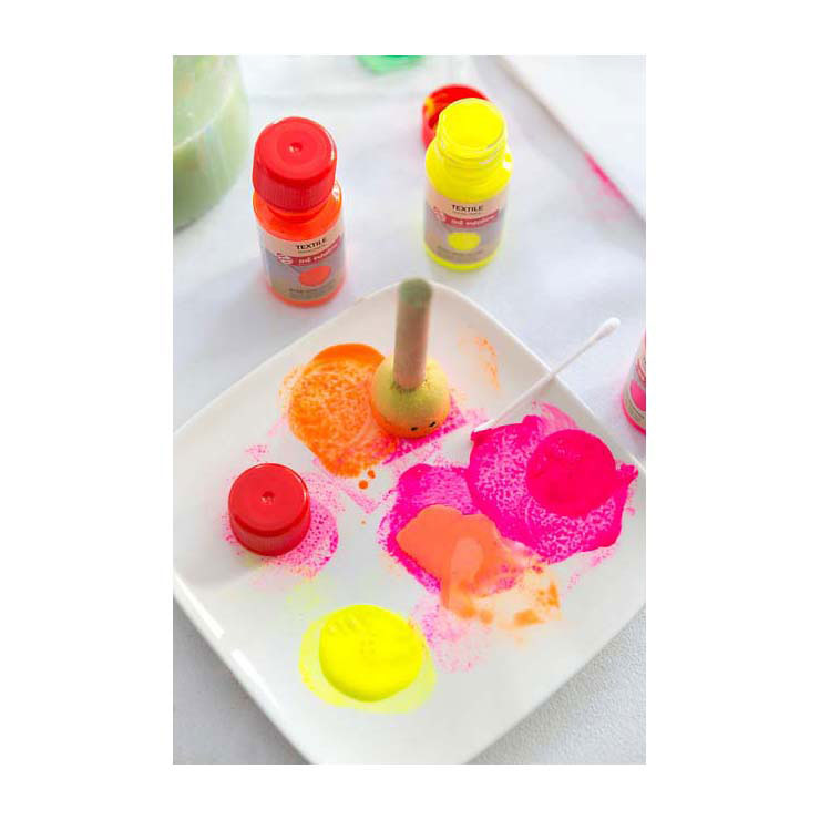 Talens Art Creation farba tekstylna neonowa 4x50ml
