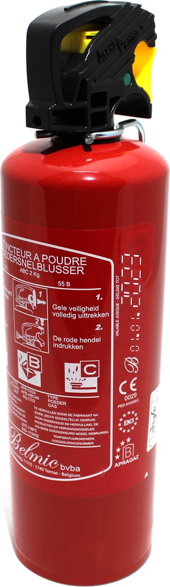 Gaśnica Belmic 2kg b c benor 2032 - klasa ogniowa b+c