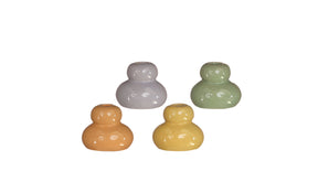 Pebble vaas h.6 ø7 cm 4 assortie kleuren