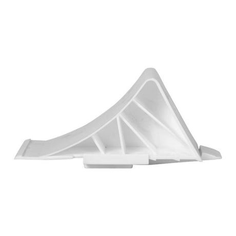 Klin pod koło + uchwyt (biały)