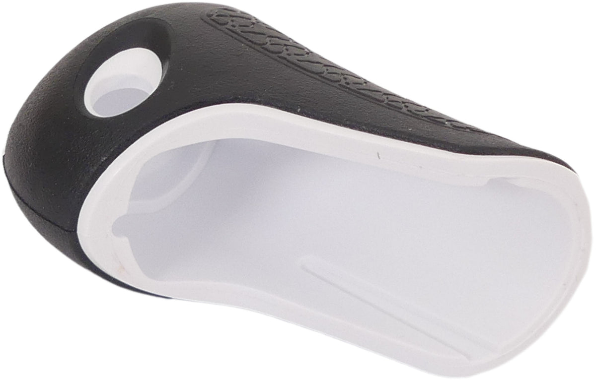 Gazelle uchwyt Cap Recht Basic 88 mm - Czarny z białymi rurociągami