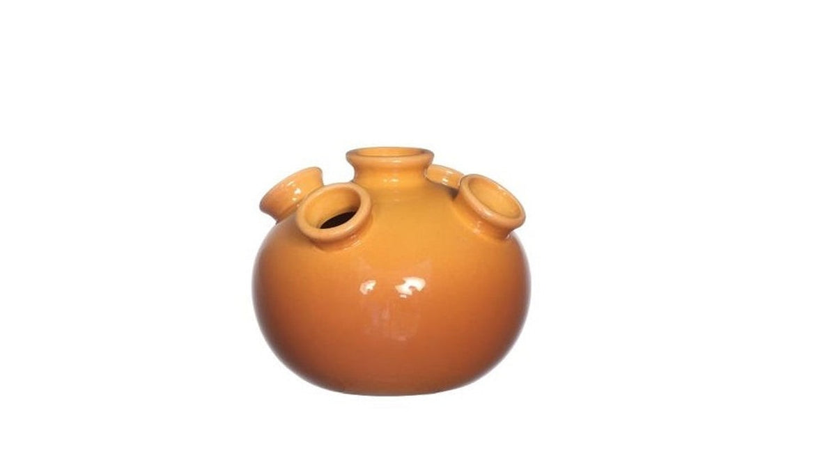 Tulip vase ø13 x h.11 cm ocre