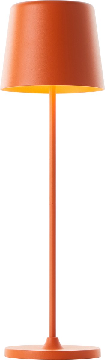 Lampa stołowa akumulatorowa Brilliant kaami - zewnętrzna - led 2w 3000k - 3 ściemnianie - ip44 - pomarańczowa