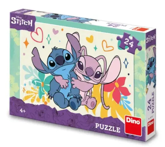 Puzzle dla dzieci Dinotoys dino i aniołek 24 elementy