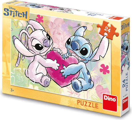 Puzzle Dinotoys z historii miłosnej Stitch 24 elementy