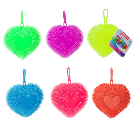 Toi-toys Pufferz Brelok do kluczy Pufferz Ball Heart 7cm 50gr 6 różnych kolorów