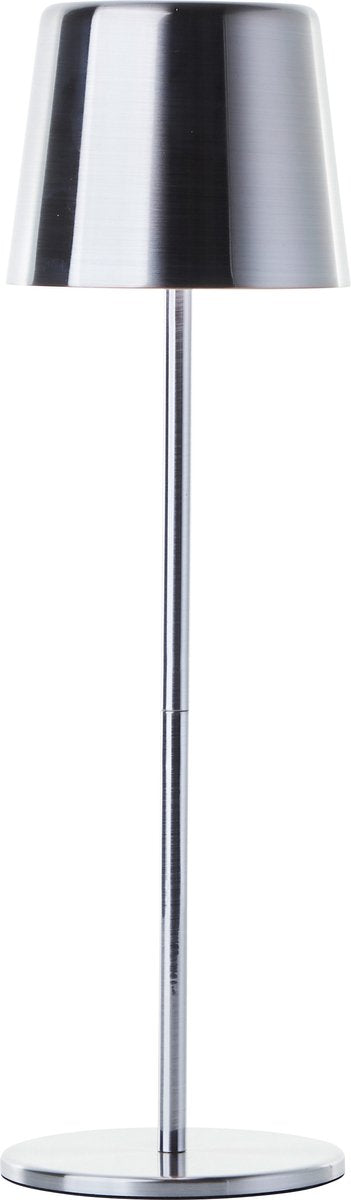 Brilliant xaana - oplaadbare tafellamp - binnen buiten - led 4w 3000k-6000k - 3 stepdim - ip44 - zilver