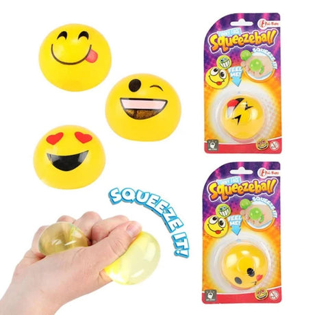 Toi-zabawki Toi zabawki zabawny emoji wyciskanej piłki na karcie