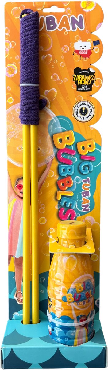 Zabawki Tuban - zestaw gigantycznych baniek z gigantycznymi bańkami i płynem 400 ml.