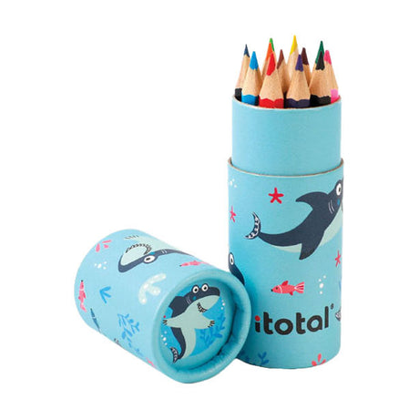 Kredki Itotal w tubie typu rekin - 12 szt.