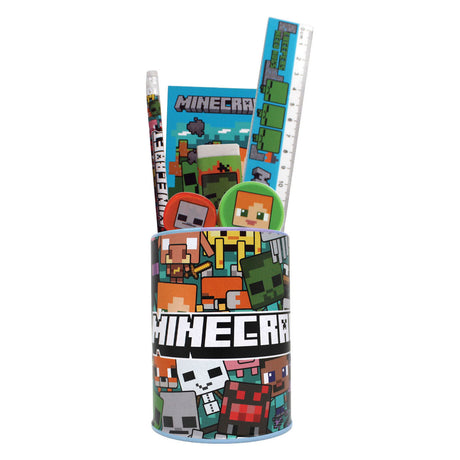 Schrijfset 6-delig met pennenhouder
