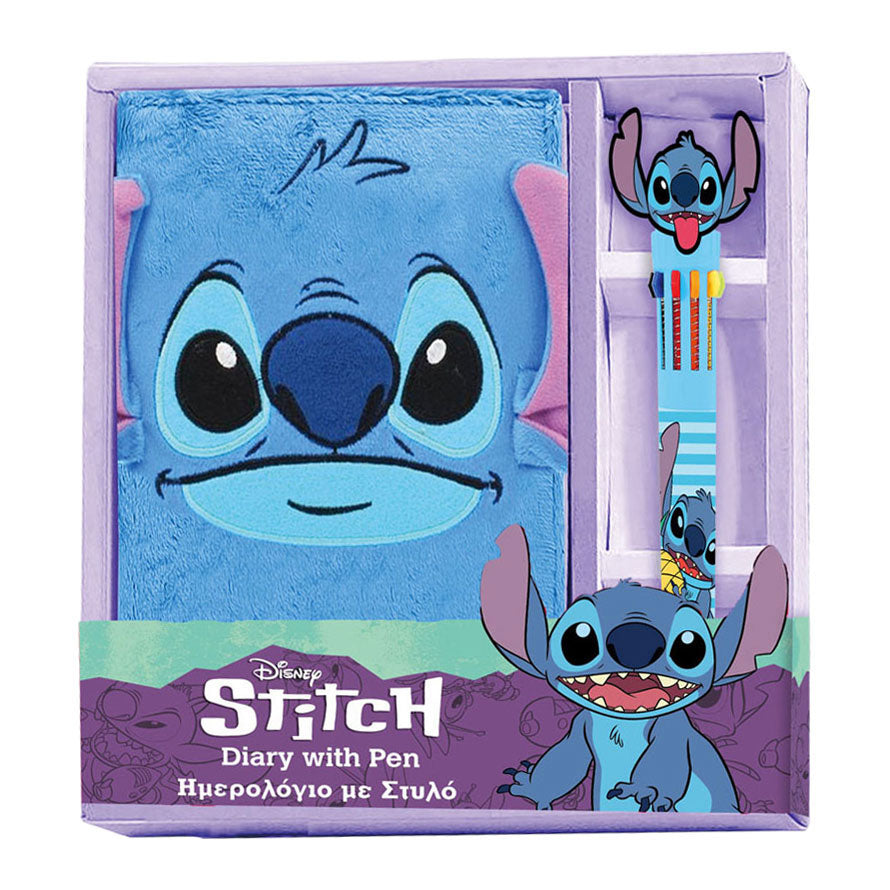 Luksusowy pluszowy notatnik Lilo Stitch z długopisem