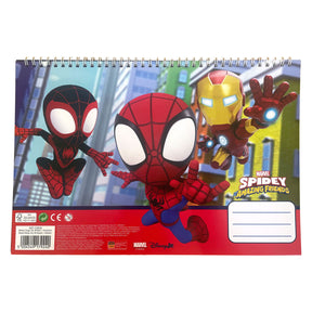 Spidey schetsboek a4 spiraal - 40 vellen met stickers