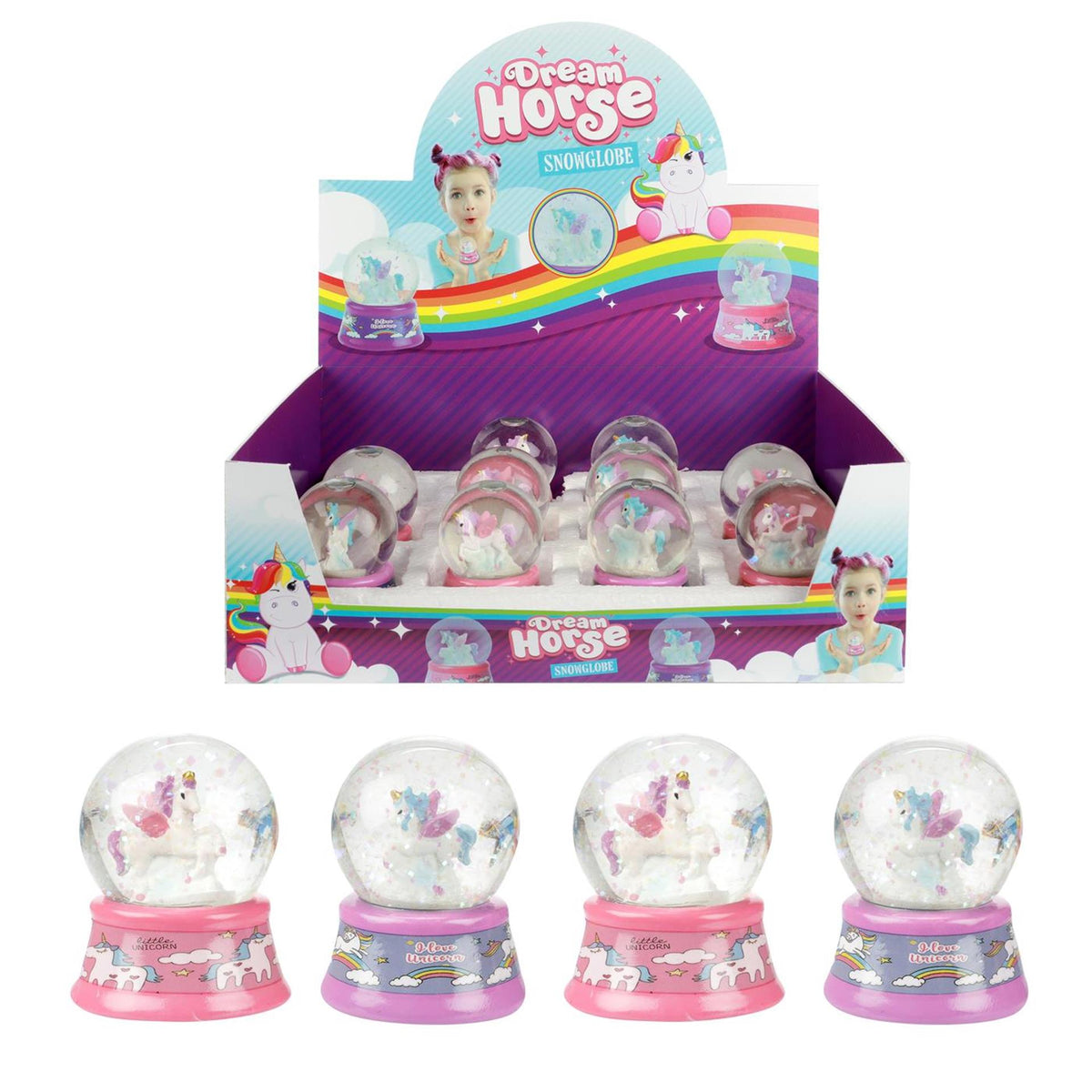 Toi-zabawki Dream Horse Snow Globe Unicorn 2, różne