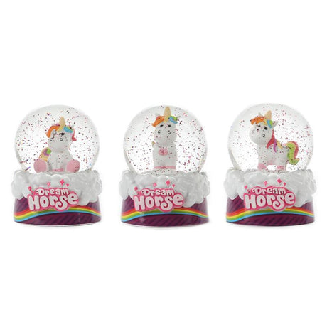 Toi-zabawki zabawki-zabawki Dream Horse kula śnieżna jednorożec ø6,5xw9cm