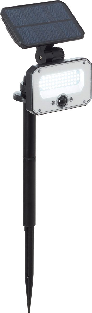 Brilliant Joplin - lampa zewnętrzna - led 7w - solarna - 1100 lm - 4100k - czujnik - ip54 - pilot - czarny