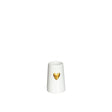 Ideas 4 seasons vaas wit met goudenhart ø6 h.9 cm keramiek