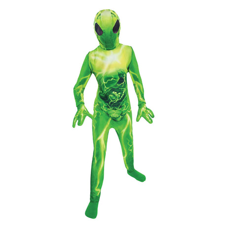 Kostium dla dzieci Alien Groen, 4-6 lat