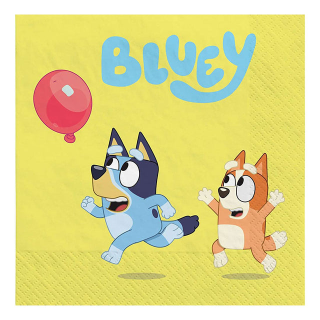 Servetten bluey, 16st.