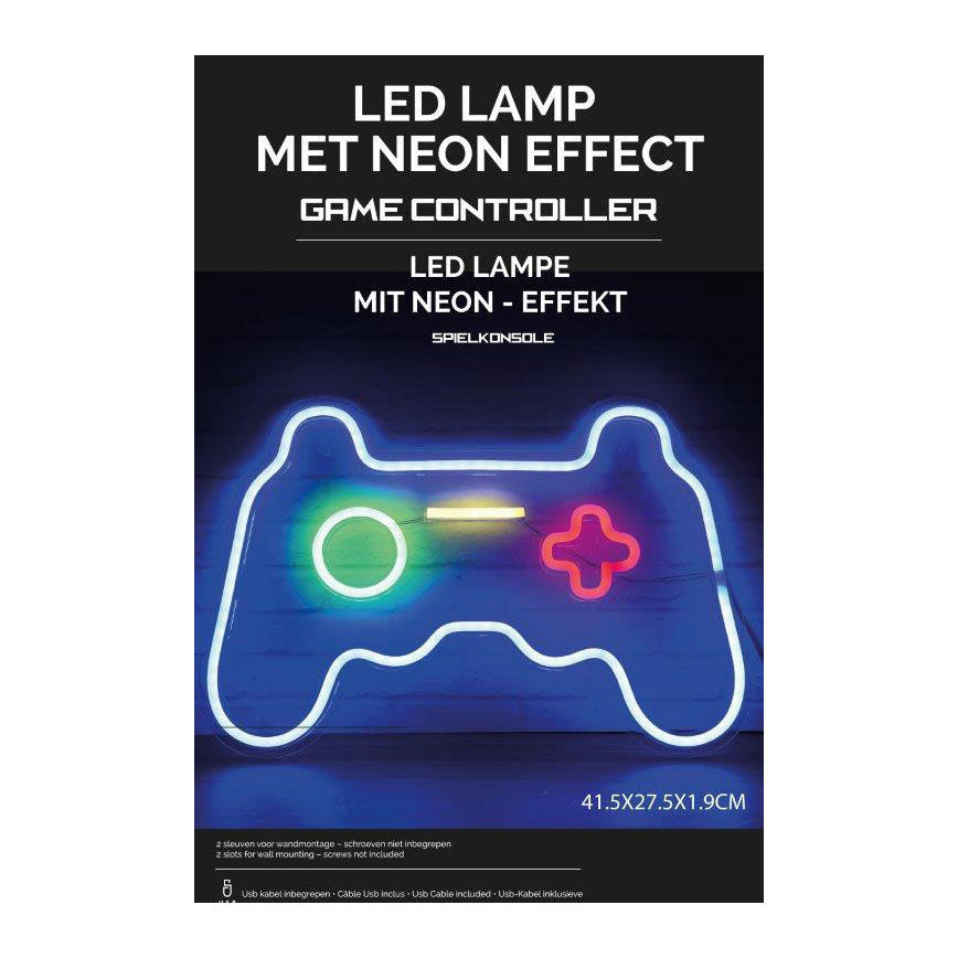 Kontroler do gier z lampą neonową