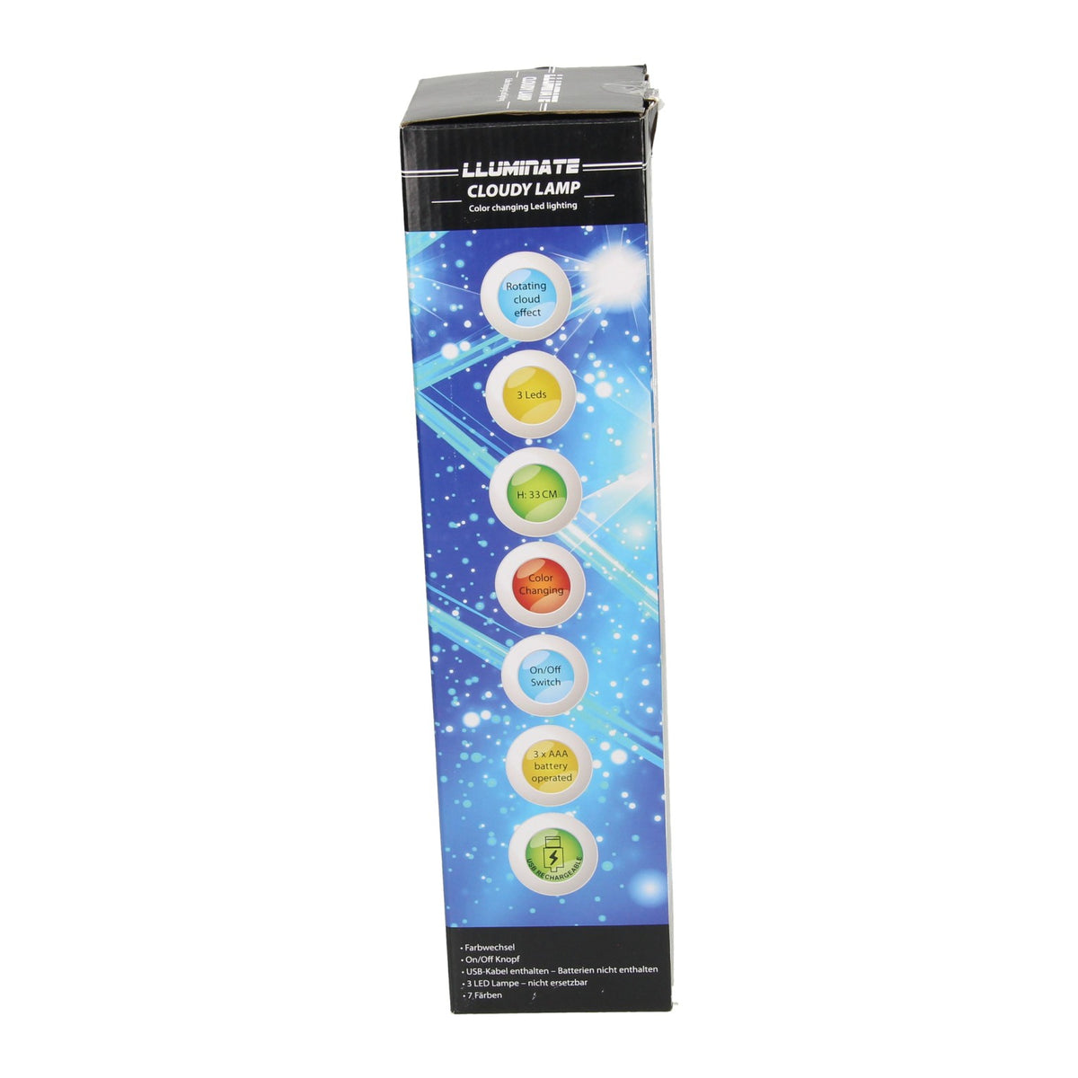 Lampa LED pochmurna, 33 cm