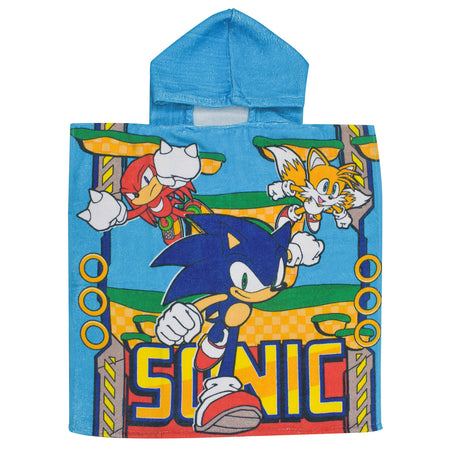 Poncho na ręcznik Sonic bawełniane, 55x110cm
