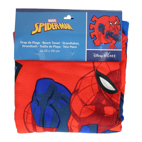 Puch na ręcznik poncho spiderman 55x110cm