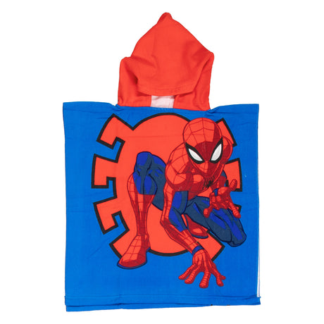 Puch na ręcznik poncho spiderman 55x110cm