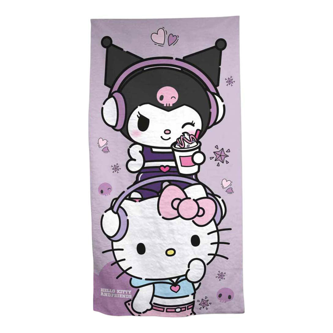 Ręcznik plażowy Ty hello kit kuromi - 70x140 cm