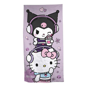 Ręcznik plażowy Ty hello kit kuromi - 70x140 cm