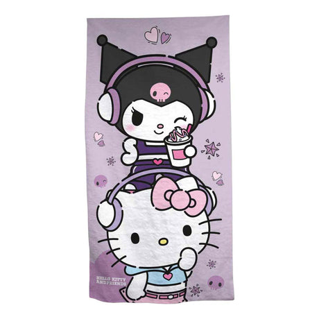 Ręcznik plażowy Ty hello kit kuromi - 70x140 cm