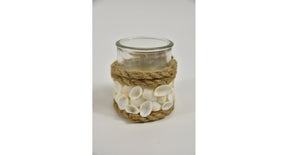Tealight holder shells d12 h10cm natural