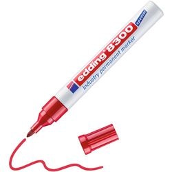 Marker permanentny edding 8300 czerwony 1,5 - 3 mm