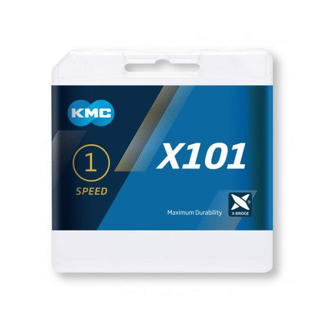 Łańcuch rowerowy KMC x 101 - 1 2x1 8 - 8 mm - 112 linków - srebrny