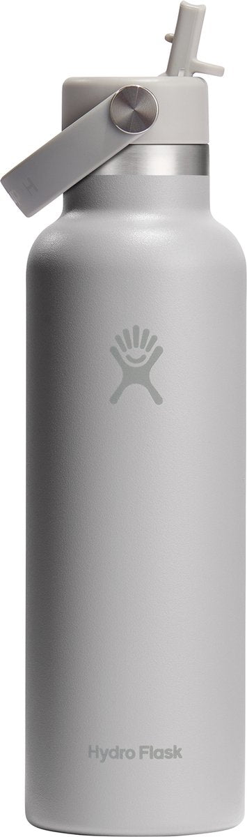 Butelka do picia Hydro Flask standardowa z elastyczną słomką w ustach (621 ml) - brzoza