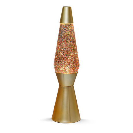 Lampa lawowa I-total - lampa lawowa - lampa nastrojowa - 40x11 cm - szkło aluminiowe - 30w - brokat - złoto - xl1770