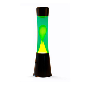 Itotal Lavalamp czarny zielony żółty, 40 cm