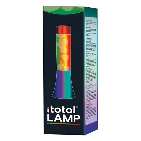 Lampa lawowa I-total - lampa lawowa - lampa nastrojowa - 30x9 cm - szkło aluminiowe - 25w - tęcza - xl2461