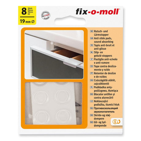 Nakładka i tłumiki Fix-o-moll ã˜19mm 8 sztuk w opakowaniu