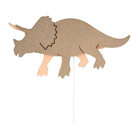 Od Tjalle i Jaspera - kinkiet dinozaura Triceratops - drewno