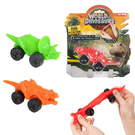 Toi-zabawki toi zabawki świat dinozaurów kneaddino samochód morph