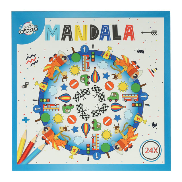 Mandala do kolorowania 20,5x20,5cm