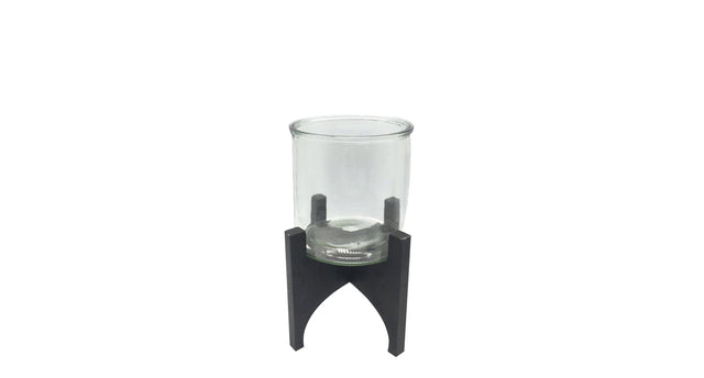 Tealight holder rawis d19 h27cm black