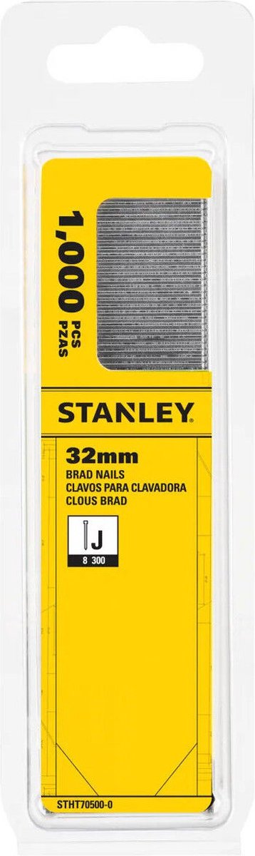 Stanley - gwoździe 32mm typ j - 1000 sztuk - akcesoria do maszyn wielonarzędziowych - gwoździarki ręczne - 1 szt.