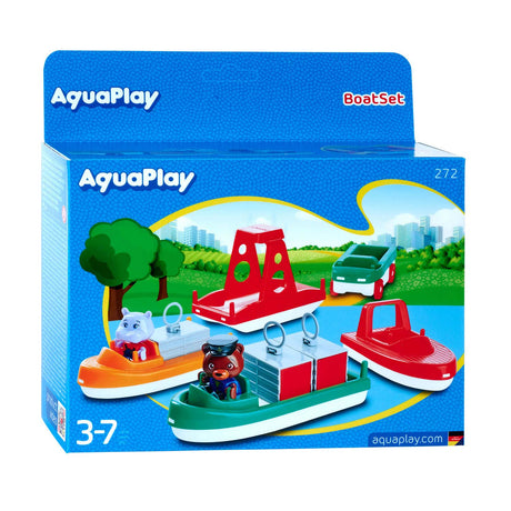 Aquaplay duży - - zestaw łodzi - akcesoria do torów wodnych