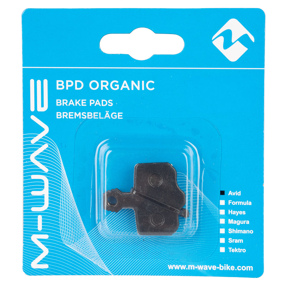 Klocki hamulcowe M-wave bpd organiczne as1 do hamulców tarczowych