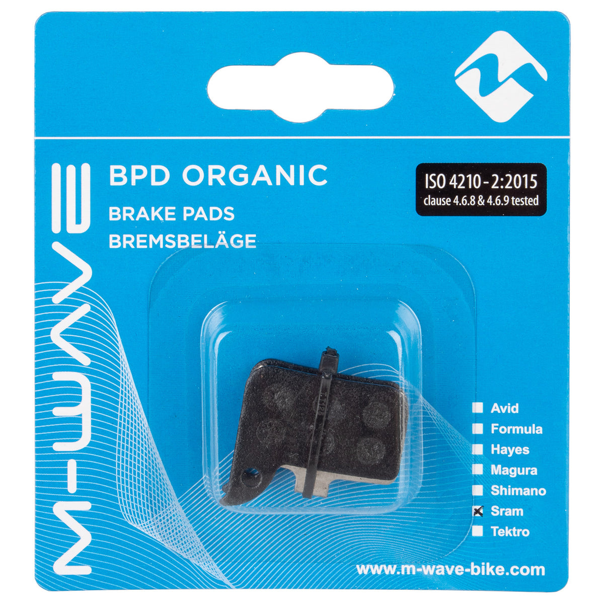Klocki hamulcowe M-wave bpd organiczne sr1 do hamulców tarczowych